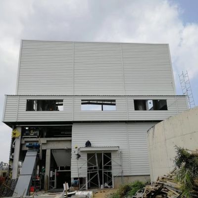 Moderno barata galpão pré-fabricado estrutura de aço oficina com painel de sanduíche