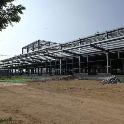 Estrutura de aço leve Armazém pré-fabricado Design de galpão industrial