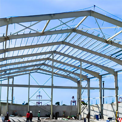 Construção de oficinas de aço de alumínio com desenho AutoCAD