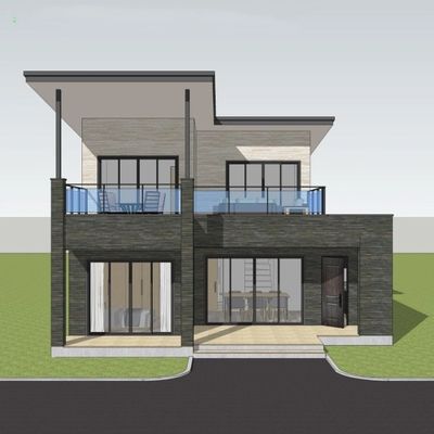 Casa de aço leve com isolamento térmico elevado para um projeto seguro e resistente