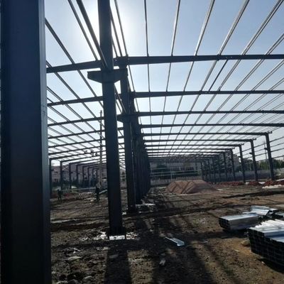 Oficina de estruturas de aço pré-fabricadas rapidamente montadas para uso industrial
