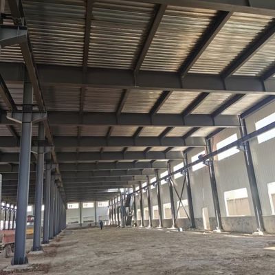 Oficina de estruturas de aço pré-fabricadas rapidamente montadas para uso industrial