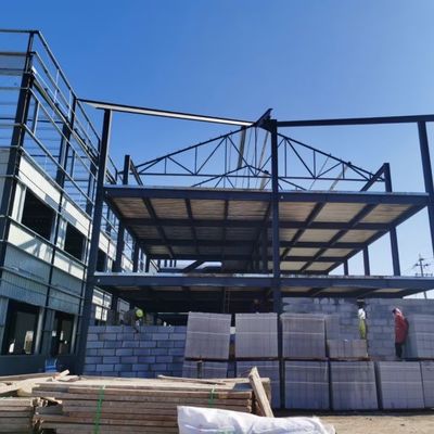 Oficina de estruturas de aço pré-fabricadas rapidamente montadas para uso industrial