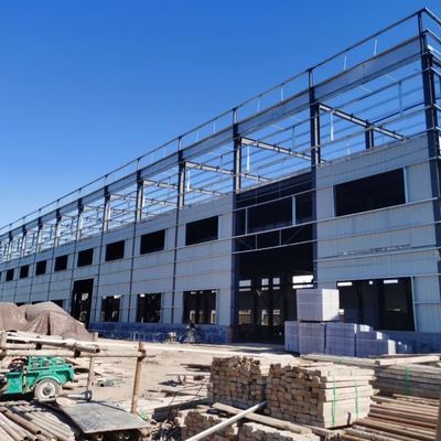 Oficina de estruturas de aço pré-fabricadas rapidamente montadas para uso industrial