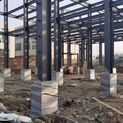 Oficina de construção de estruturas de aço leve de grande comprimento com vigas de guindaste