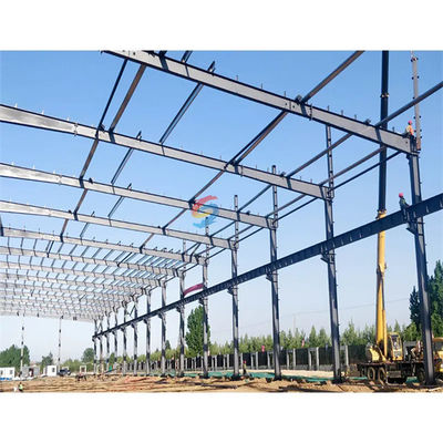Fácil de instalar armazenamento de estrutura de aço para construção industrial com janelas de alumínio