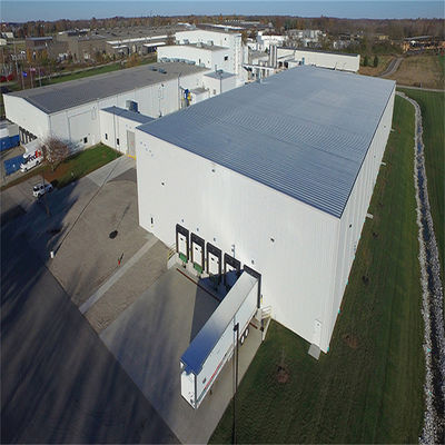 Oficina de Estruturas de Aço de Painéis Sandwich para UPVC Downpipe e Roof de Chapa de Aço de Cor
