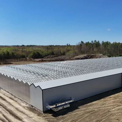 Estufa de Vidro Panorâmica Wenluo - Estufa de Cultivo de Vegetais em Larga Escala