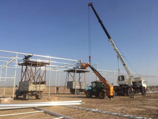 Uso para plantio agrícola, estufa de vidro panorâmica Wannuo