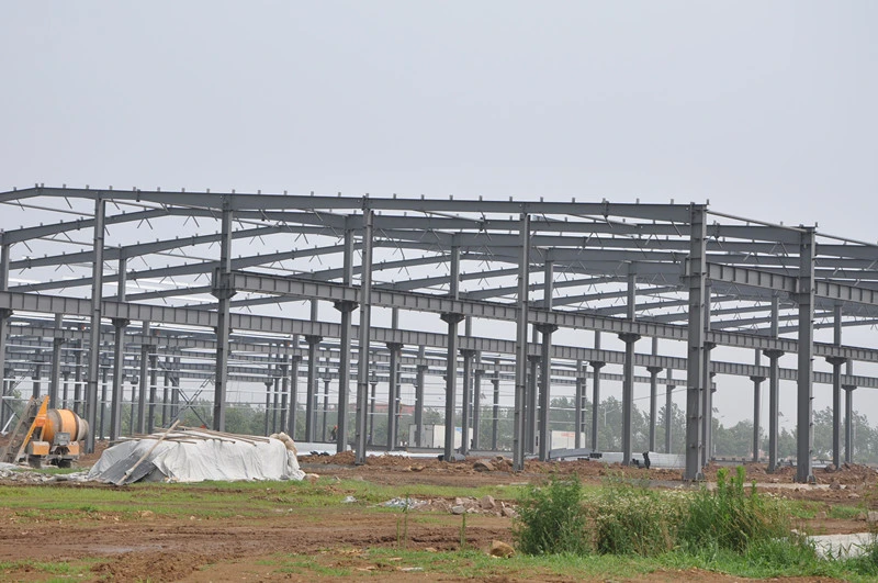 Dimensão personalizada oficina da construção da construção de aço da seção de H 0